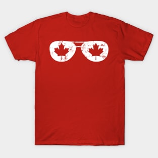 Canada Flag Sunglasses T-Shirt